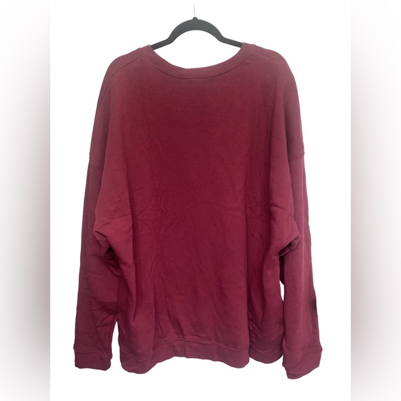 Ascot + Hart Maroon Cali + Texas Oversized Sweatshirt - Picture 3 of 5